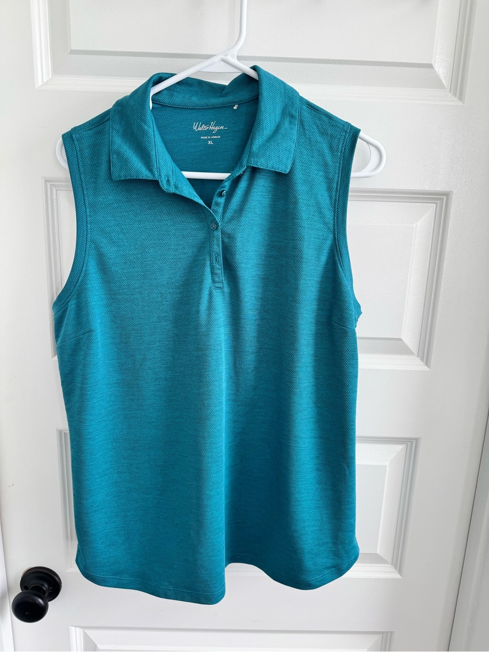 Walter Hagen Sleeveless Golf Shirt - Teal Blue